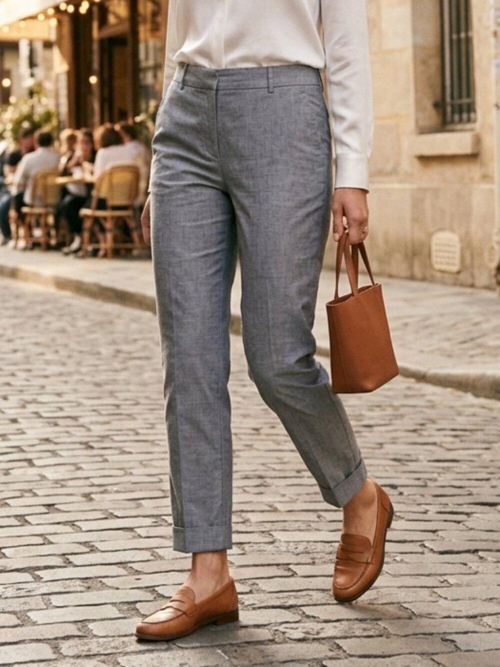 Banana Republic Martin Fit Cotton Ankle Pants - Picture 1 of 8